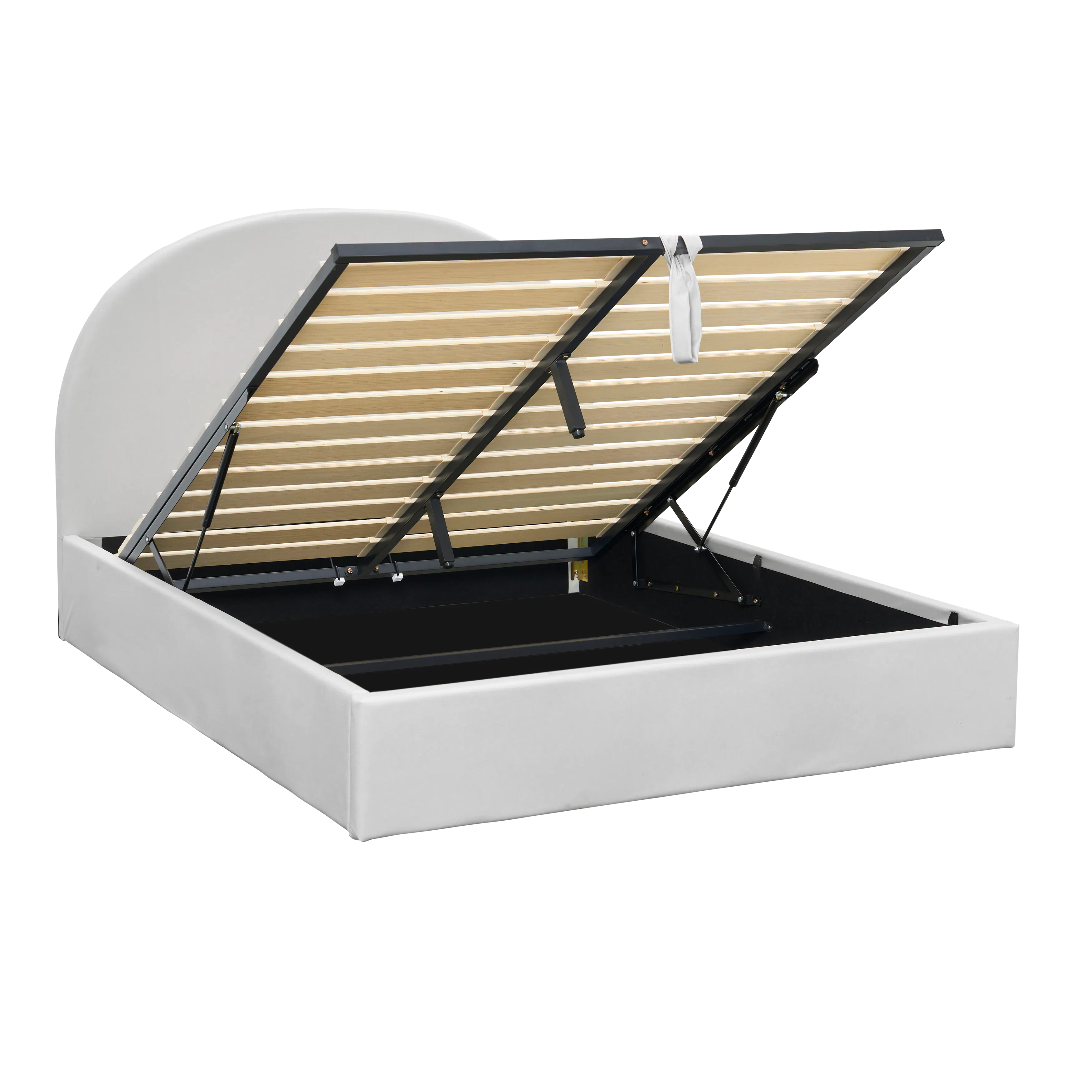Aspen Single Storage Bed - Light Grey (Pet Friendly) - 7