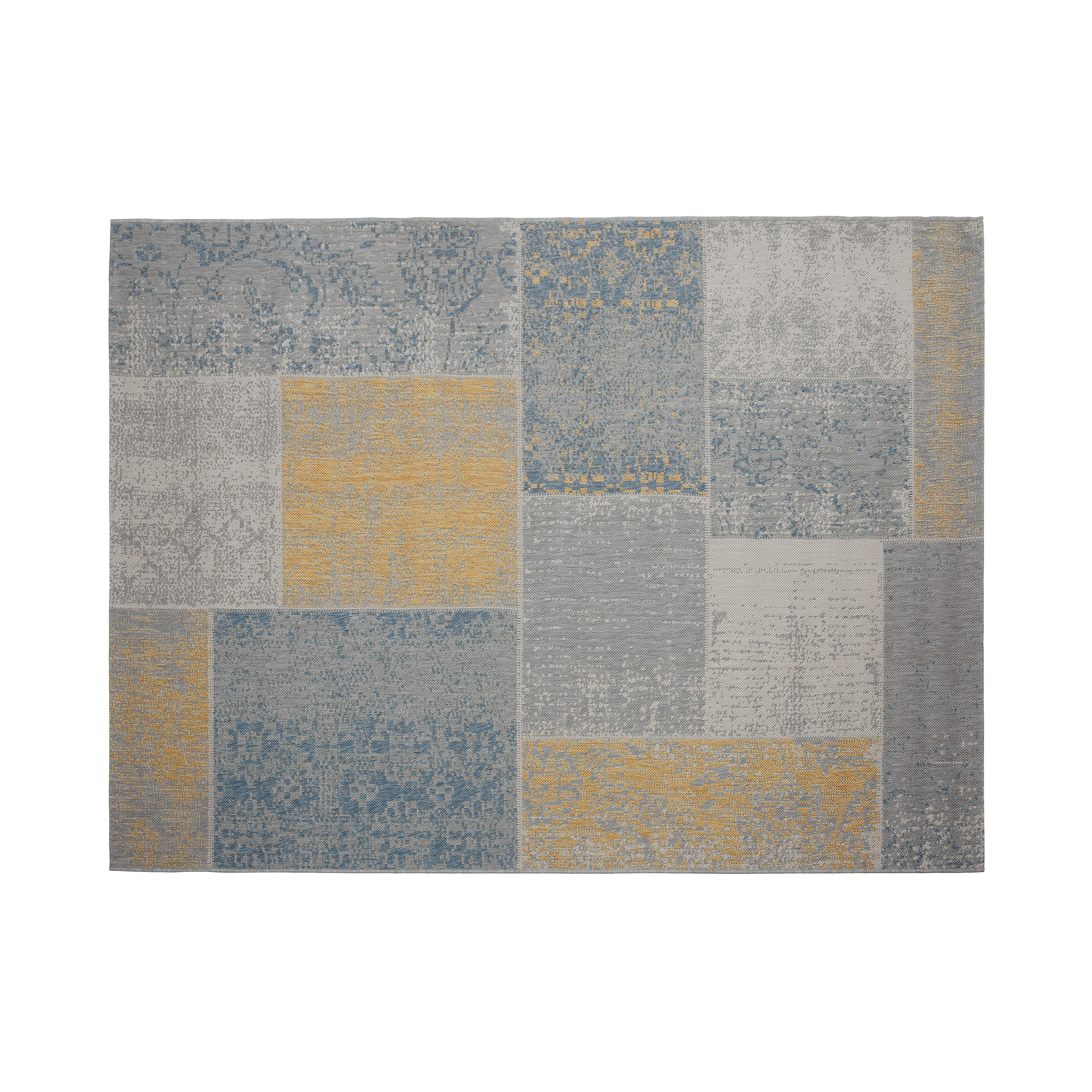Star Flatwoven Rug - Mustard Patchwork (3 Sizes)