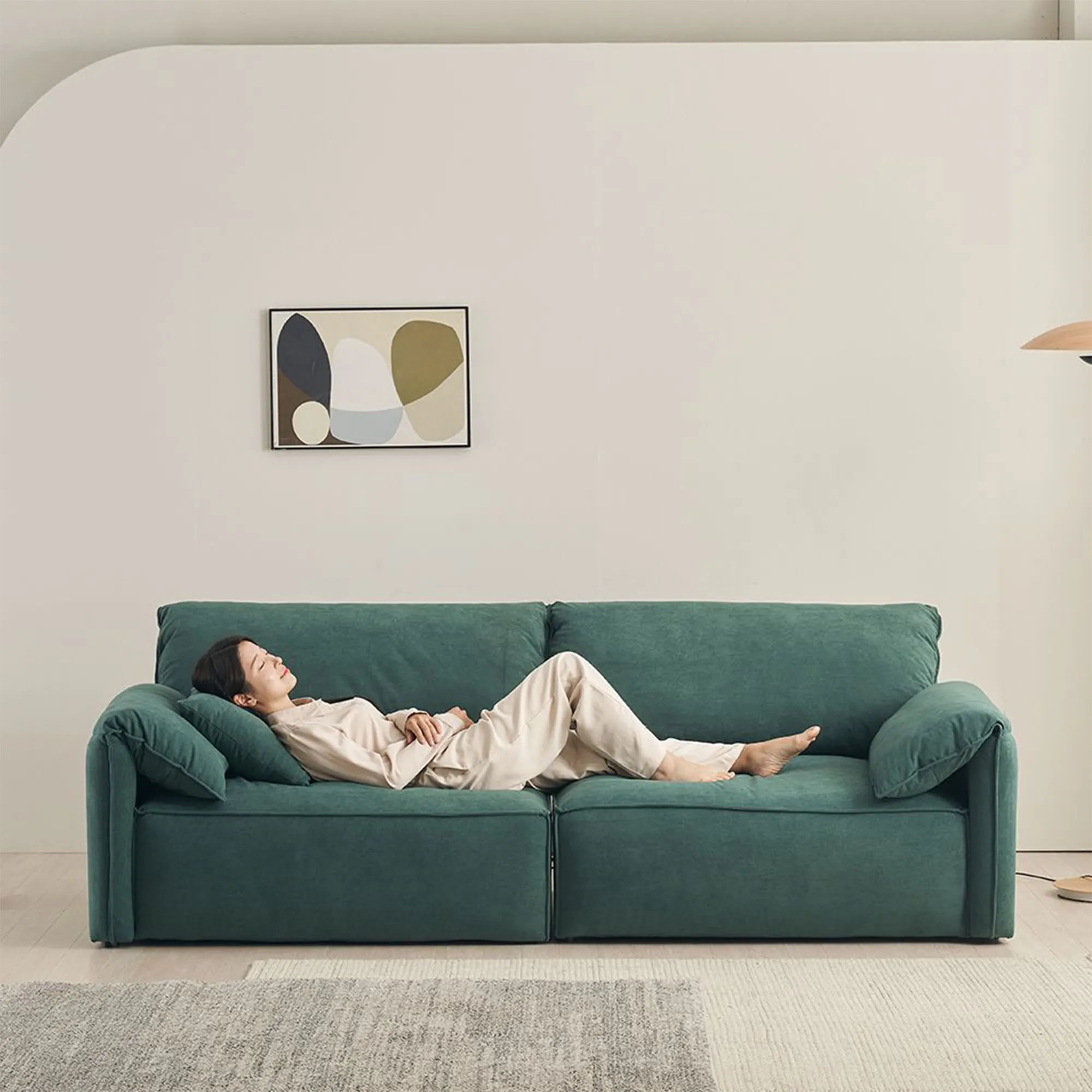 Marris 3 Seater Sofa - Ivory (Aquatex Fabric) - 15
