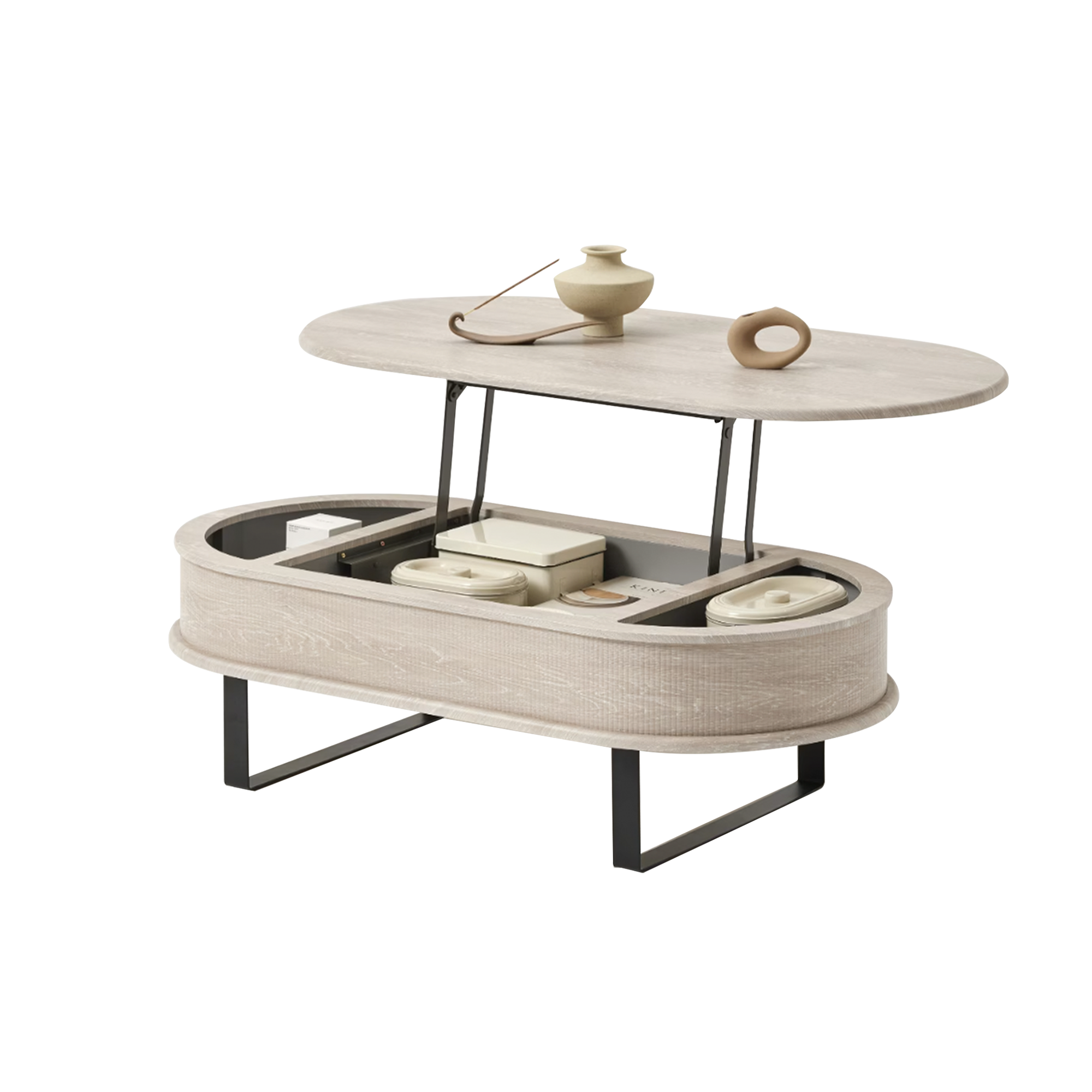 Molly Lift-Up Storage Coffee Table 1.2m - Soft Oak