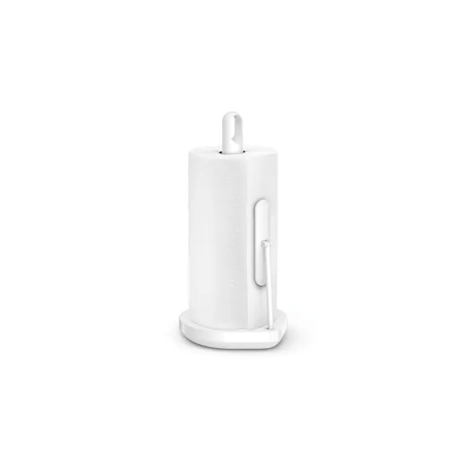 Simplehuman Tension Arm Paper Towel Holder - White - 1 - White toilet paper holder, minimalist design, cylindrical shape