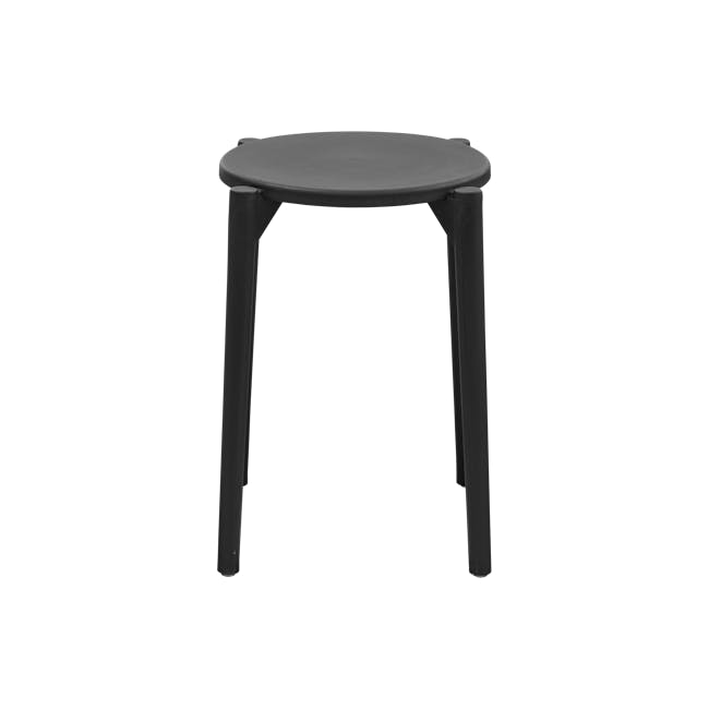 Olly Monochrome Stackable Stool - Black - 5