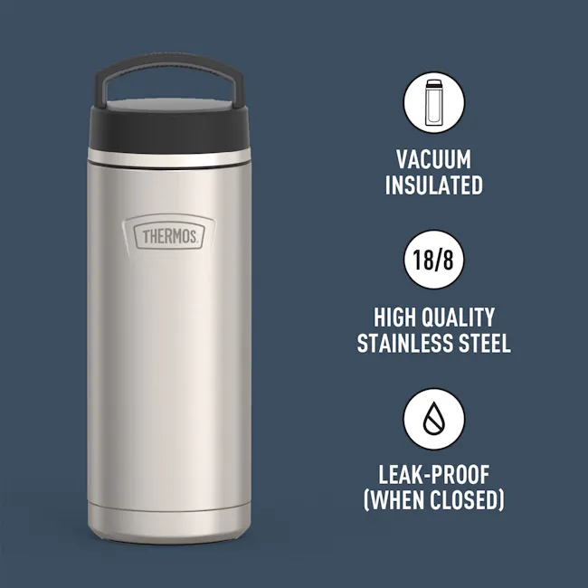 Thermos® ICON™ Bottle with Screw Top - Matte Stainless Steel (3 Sizes) - 3