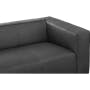Antonio 3 Seater Sofa - Dark Grey (Premium Aniline Leather) - 5