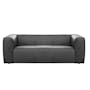 Antonio 3 Seater Sofa - Dark Grey (Premium Aniline Leather) - 0