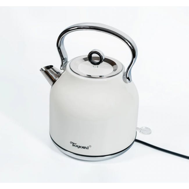 TOYOMI 1.7L Stainless Steel Water Kettle WK 1700 - Glossy White - 1