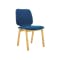 Missie Dining Chair - Oak, Midnight Blue - 0