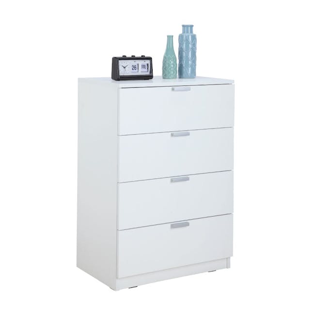 Hailey 4 Drawers Chest - White - 6