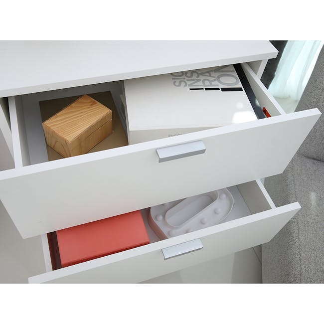 Hailey 4 Drawers Chest - White - 3