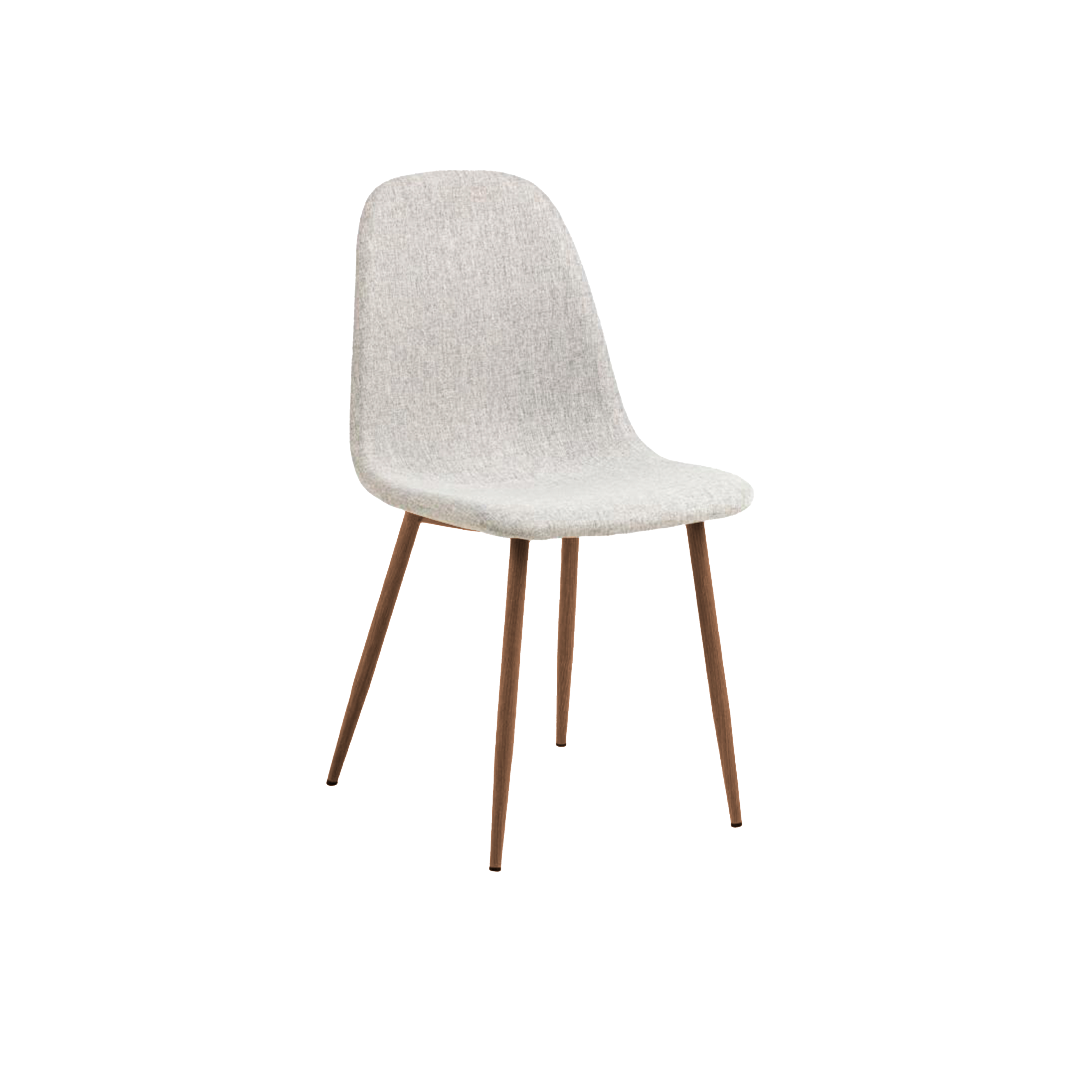 Fynn Dining Chair - Walnut, Elephant Grey