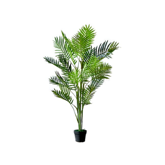 Potted Faux Areca Palm Tree 140 cm - 0
