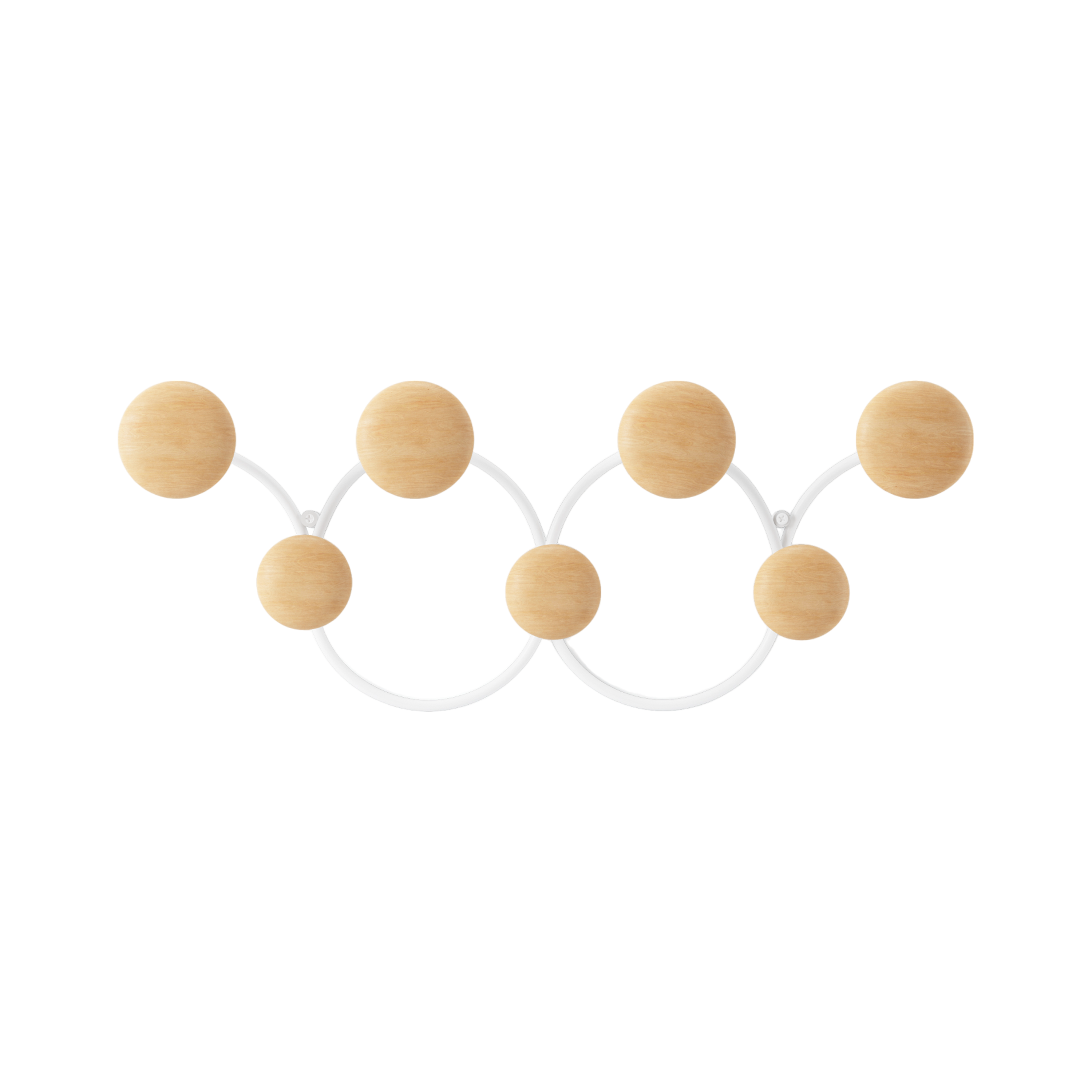 Dotsy 7 Hook - White, Natural