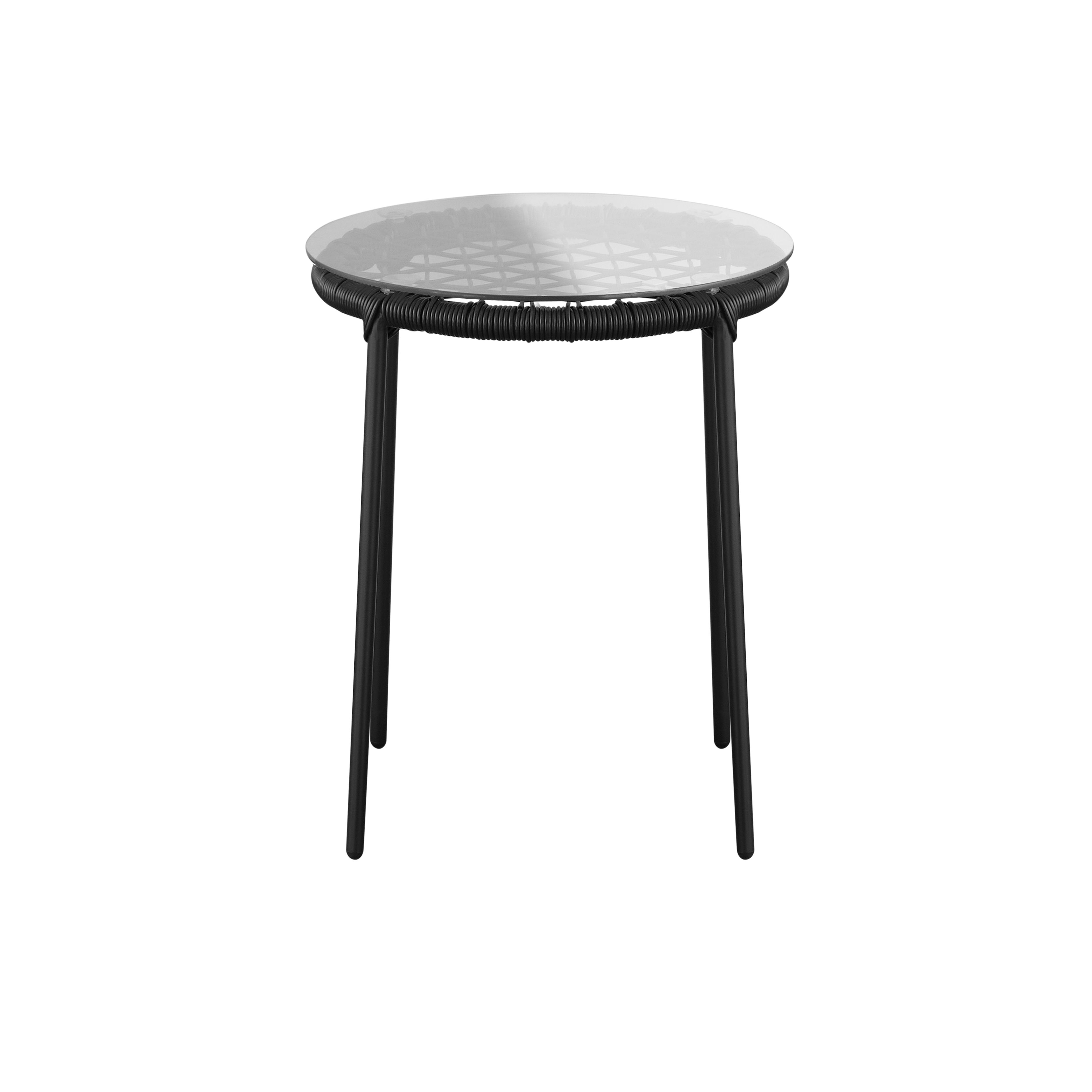 black outdoor side tables