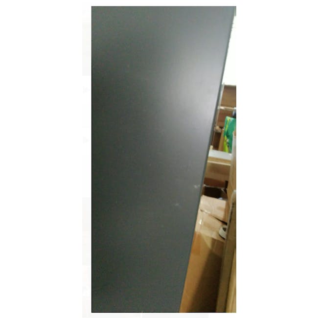(As-is) Olavi Metal Wardrobe with 1 Shelf - Dark Grey - 6