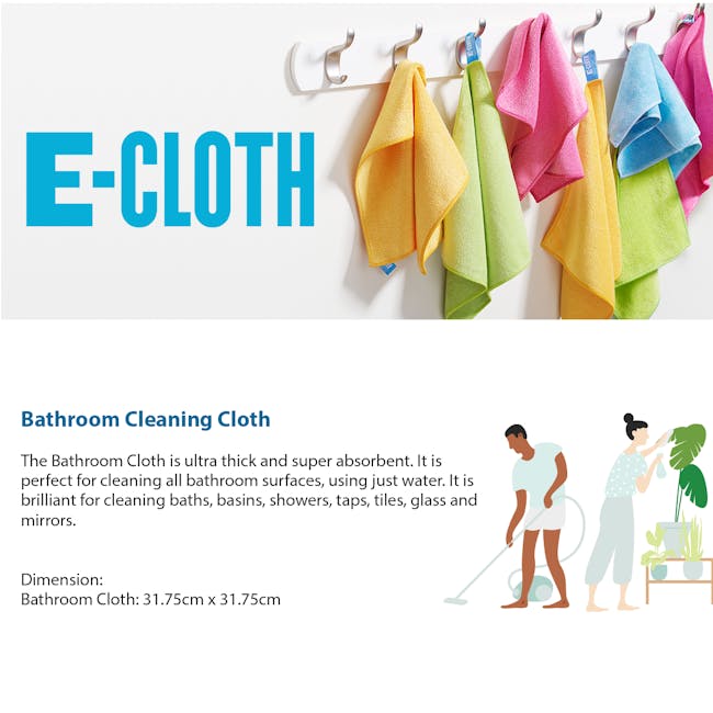 e-cloth Bathroom Eco Cleaning Cloth - 2