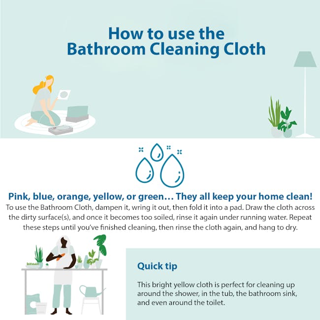 e-cloth Bathroom Eco Cleaning Cloth - 4