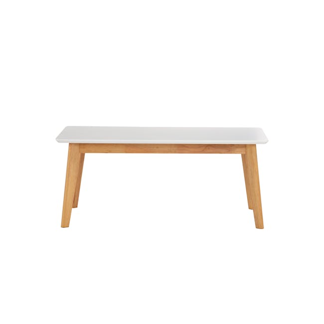 (As-is) Allison Coffee Table - Natural, White - 0