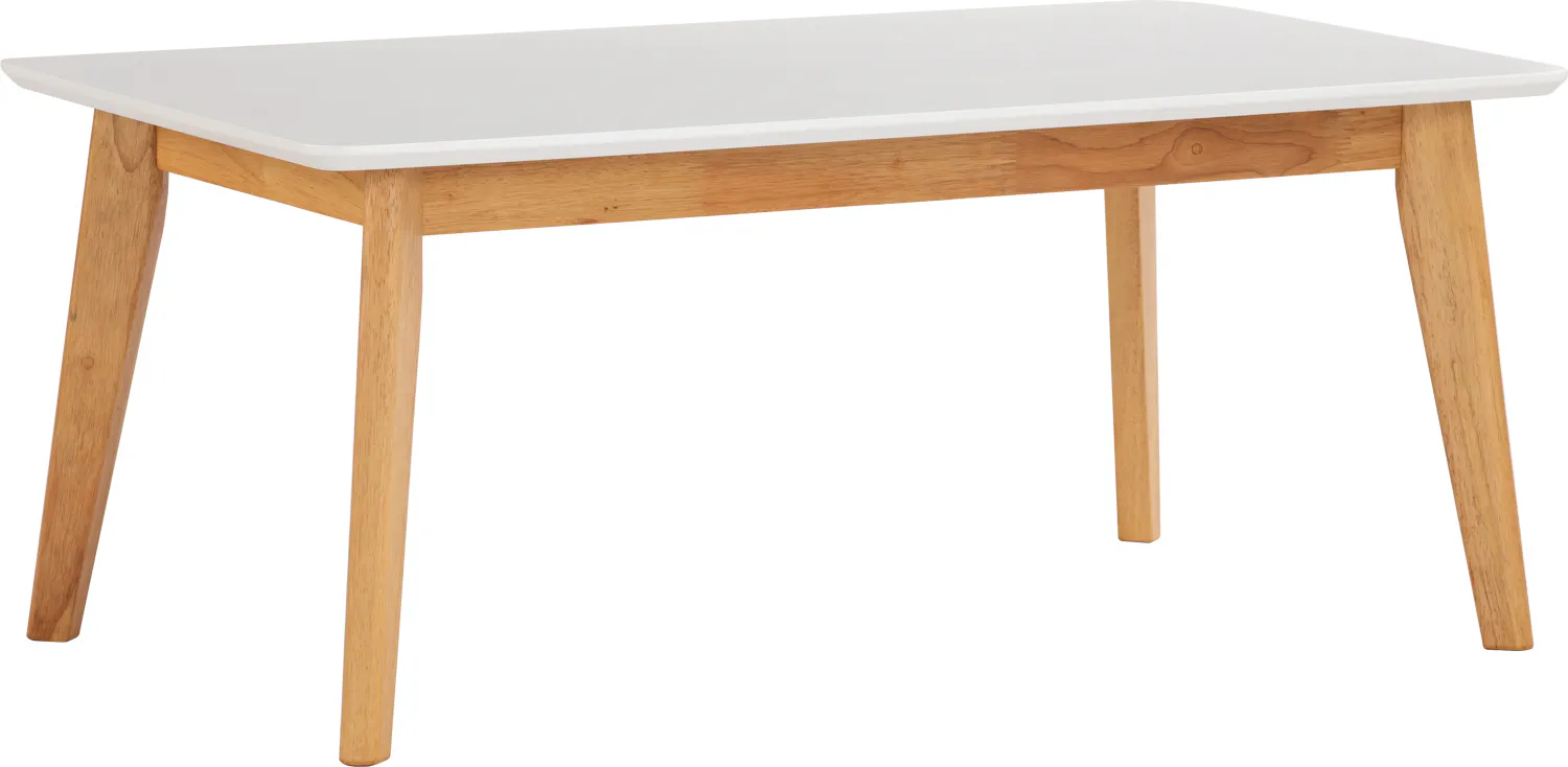 (As-is) Harold Coffee Table - Natural, White - 5 - 11