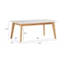 Allison Coffee Table - Natural, White - 6