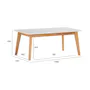 Harold Coffee Table - Natural, White - 7
