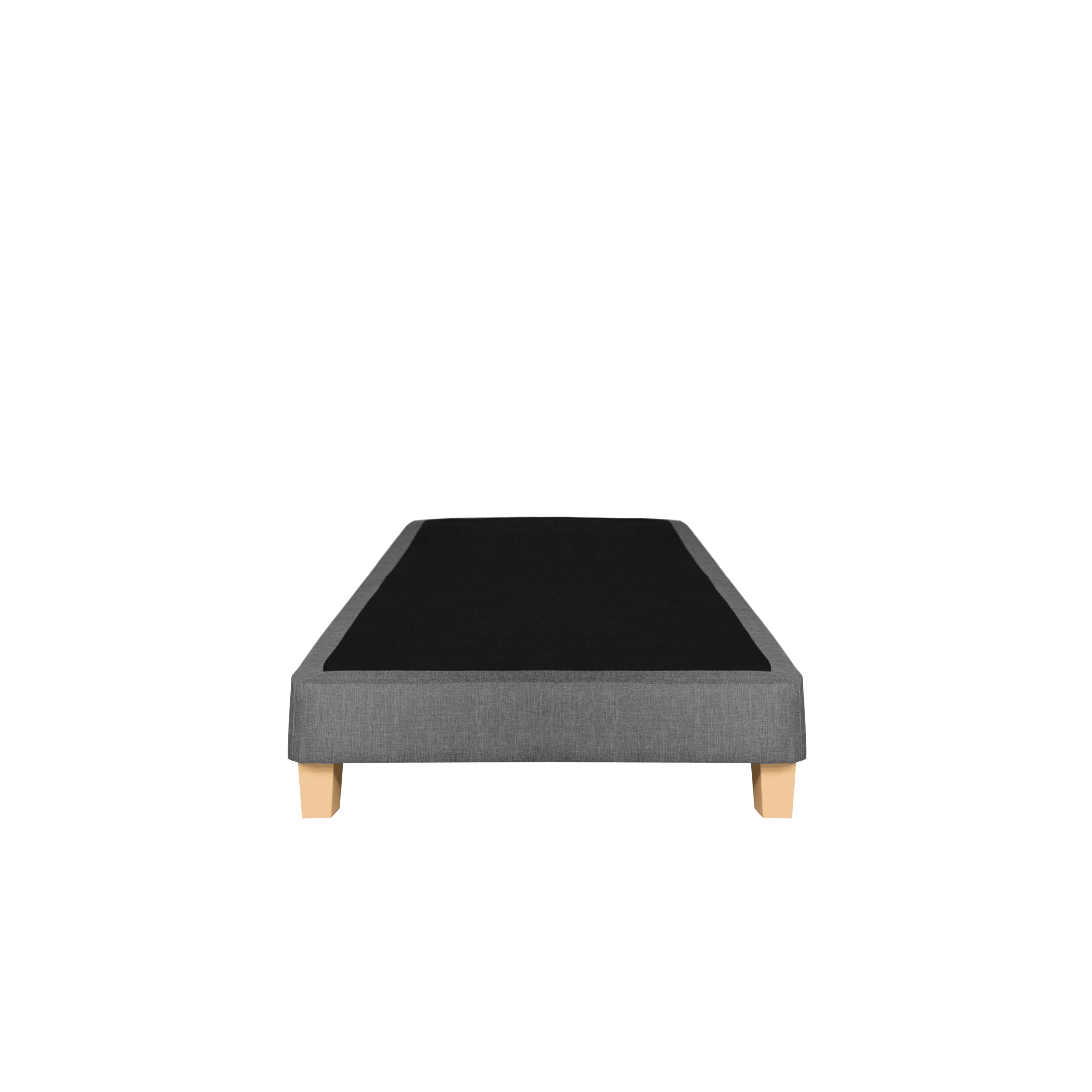 ESSENTIALS Single Divan Bed Grey (Fabric), ESSENTIALS Beds by HipVan