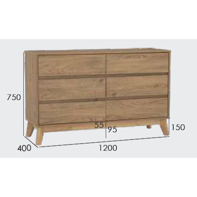 Herschel 6 deals drawer double dresser