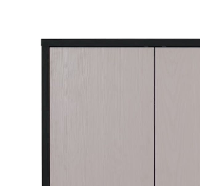Harvey 3 Door Shoe Cabinet - Grey - 4