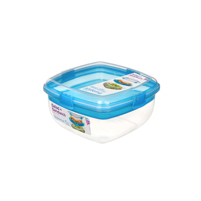 Sistema Salad N Sandwich To Go 1.63L - Blue - 1