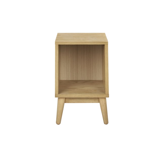 Kyoto Single Shelf Bedside Table - Oak - 2