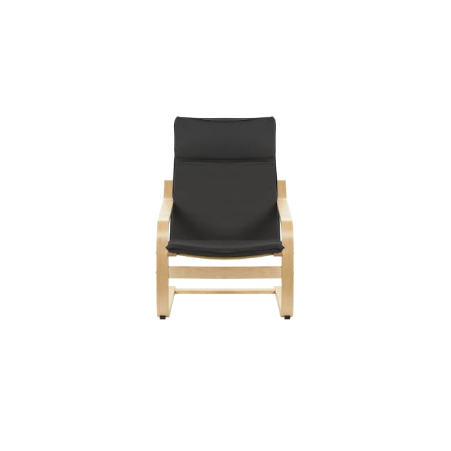 Mizuki Lounge Chair with Ottoman - Black - 2