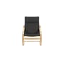 Mizuki Lounge Chair with Ottoman - Black - 2