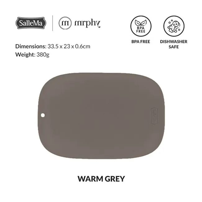 SalleMa Macaron TPU Cutting Board (Warm Grey) - 4