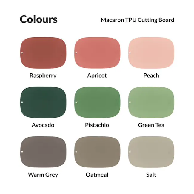 SalleMa Macaron TPU Cutting Board (Warm Grey) - 13