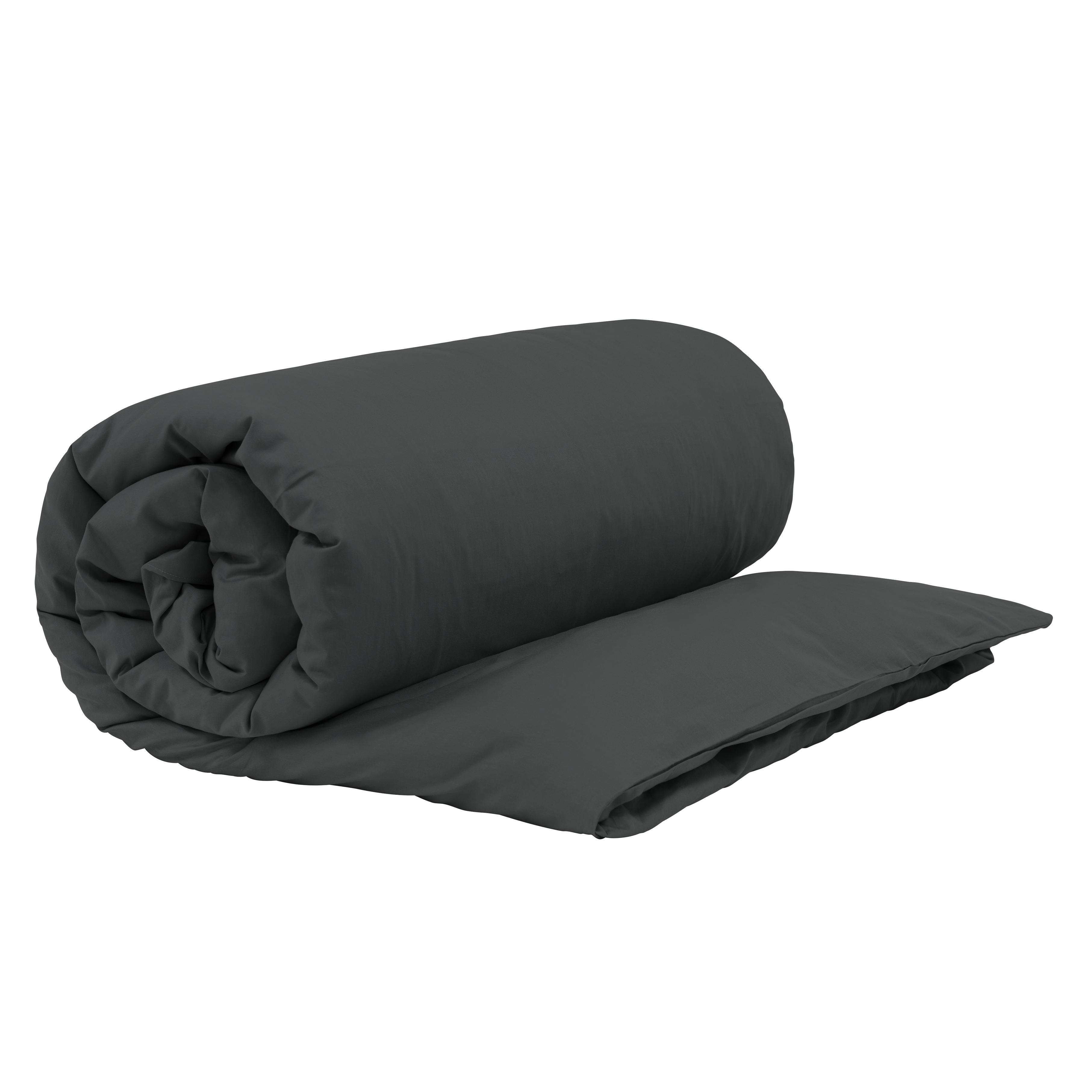 Aurora Cotton Sateen Duvet Cover - Granite (King)