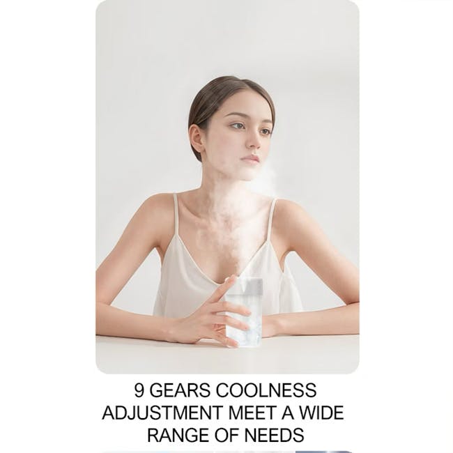 Keanu Duo Bladeless Desk Fan with Humidifier - Grey - 7