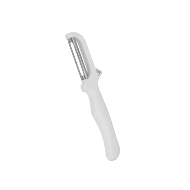Metaltex Stainless Steel Vegetable Peeler - 1 - White kitchen utensil, ergonomic handle, stainless steel blade, precision