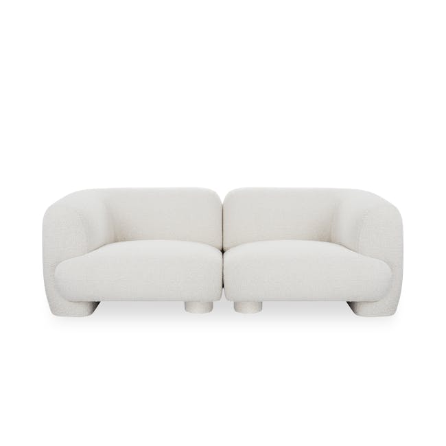 Evelyn 3 Seater Sofa - White - 0