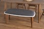 Acker Dining Table 1.5m with Harold Bench 1m and 2 Harold Dining Chair in Seal - 9