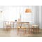 Hagen Marble Dining Table 1.8m with 4 Caine Chairs in Natural - 2