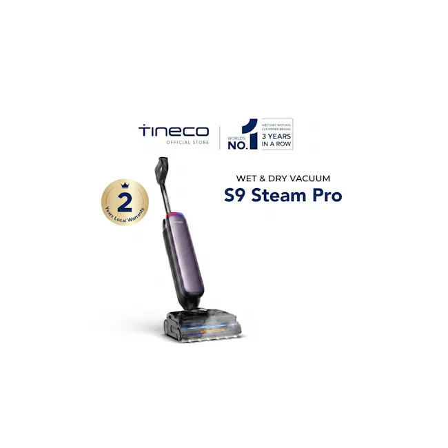 Tineco Floor One S9 Artist Steam Pro Smart Floor Washer Vacuum Cleaner (Purple) - 1