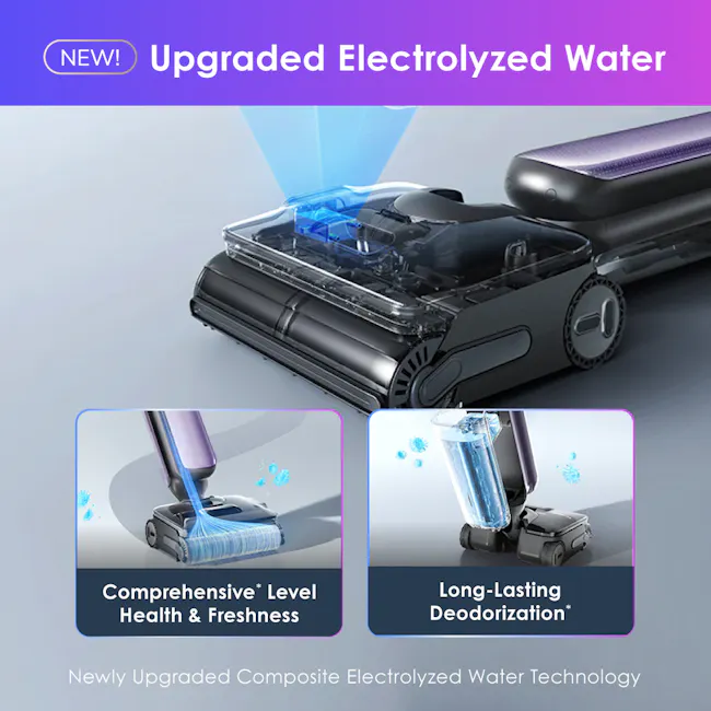 Tineco Floor One S9 Artist Steam Pro Smart Floor Washer Vacuum Cleaner (Purple) - 10