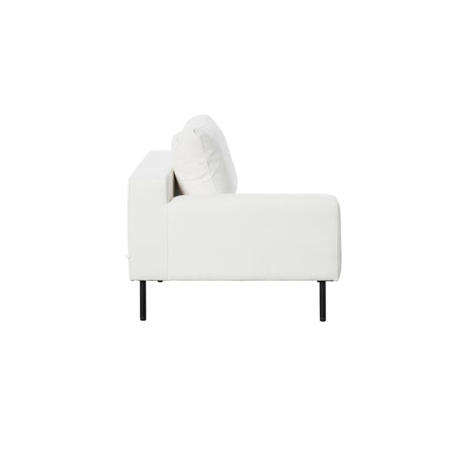 Lusa Left Arm - Ivory (Pet Friendly) - 22 - White upholstered sofa, minimalist design, modern decor, sleek lines