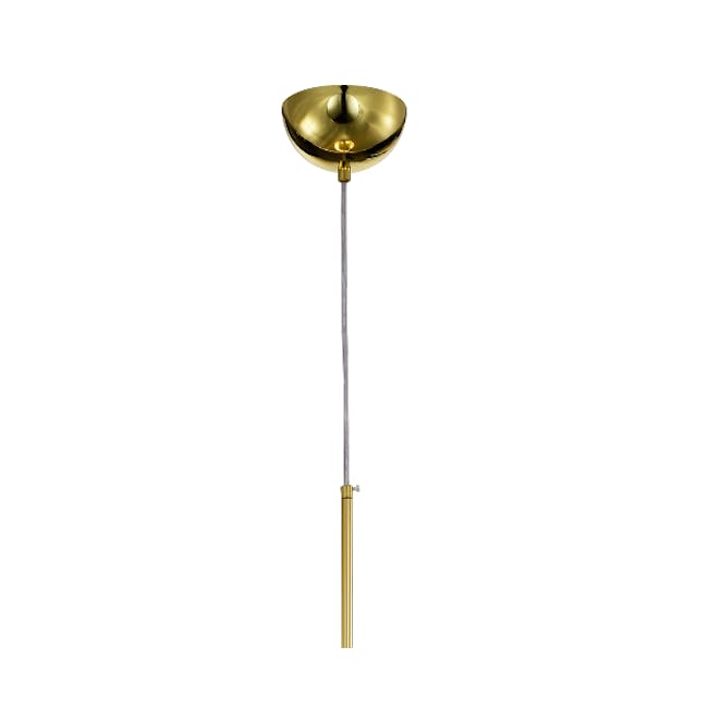 Enoch Pendant Lamp - Gold - 4 - Golden dome ceiling light, elegant chandelier design, modern lighting fixture, sophisticated