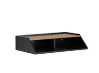 Wayland Storage Wall Shelf - Black
