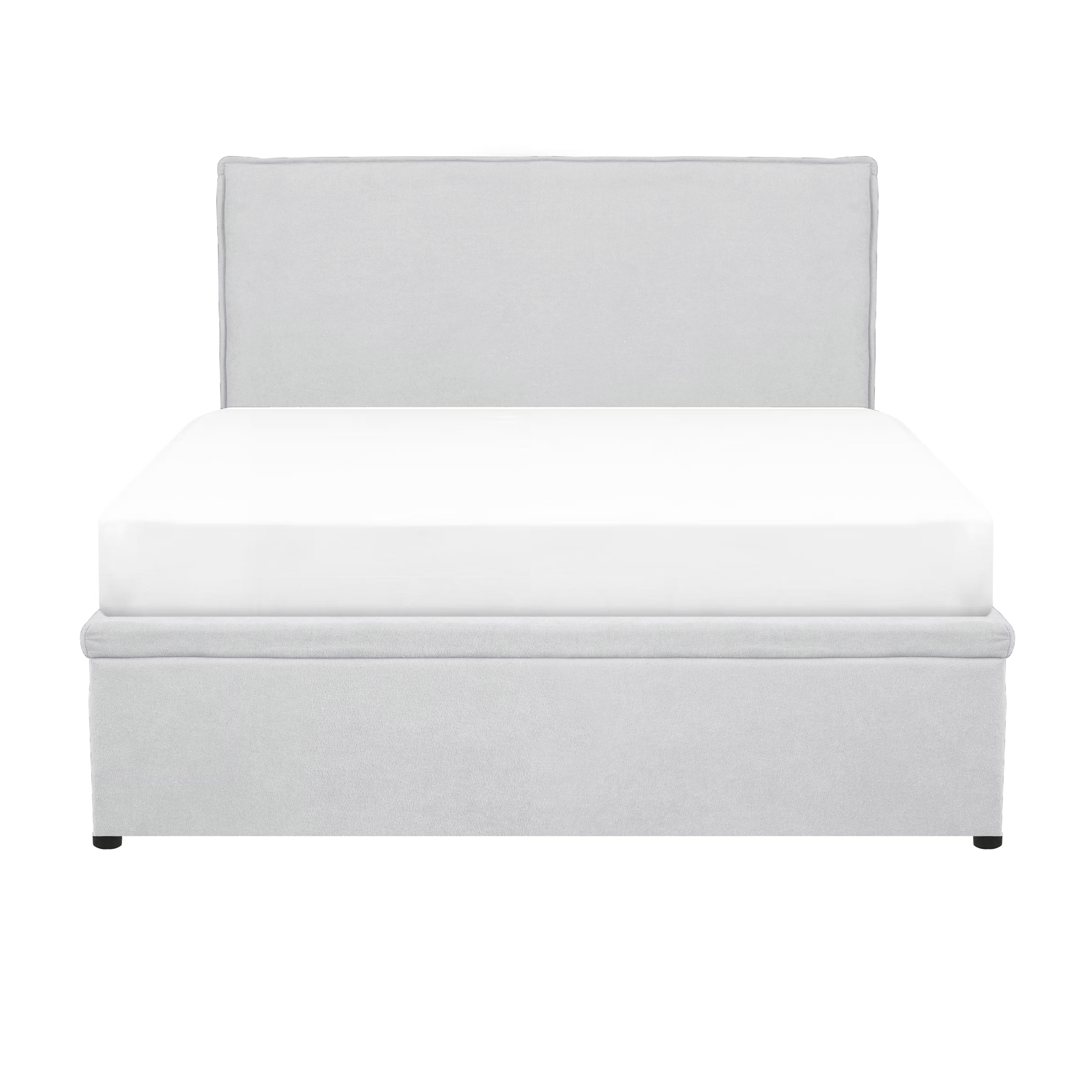 Arthur Queen Storage Bed - Ice Grey (Fabric)