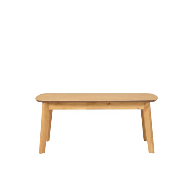 Hiace High Coffee Table - Oak - 1 - Light wood bench, minimalist design, simple structure, natural wood finish, clean lines