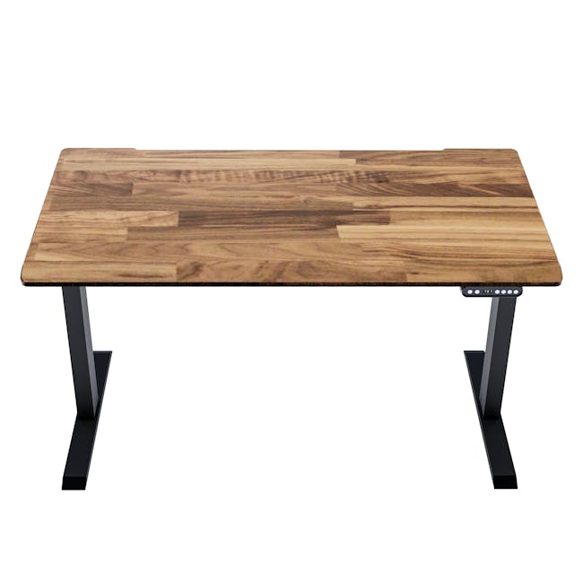 X1 Adjustable Table - Black frame, Solidwood Butcher Walnut (2 Sizes) - 0