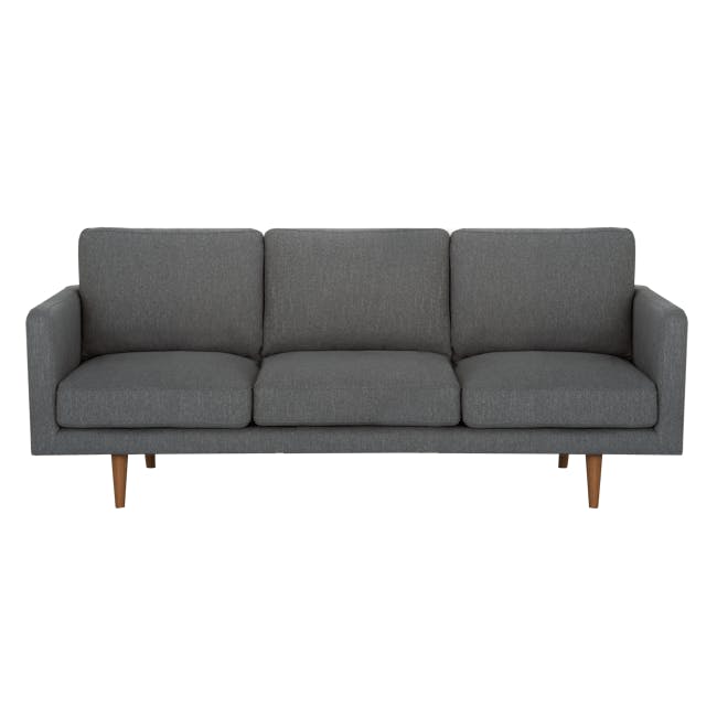 Declan 3 Seater Sofa - Walnut, Storm Grey - 0