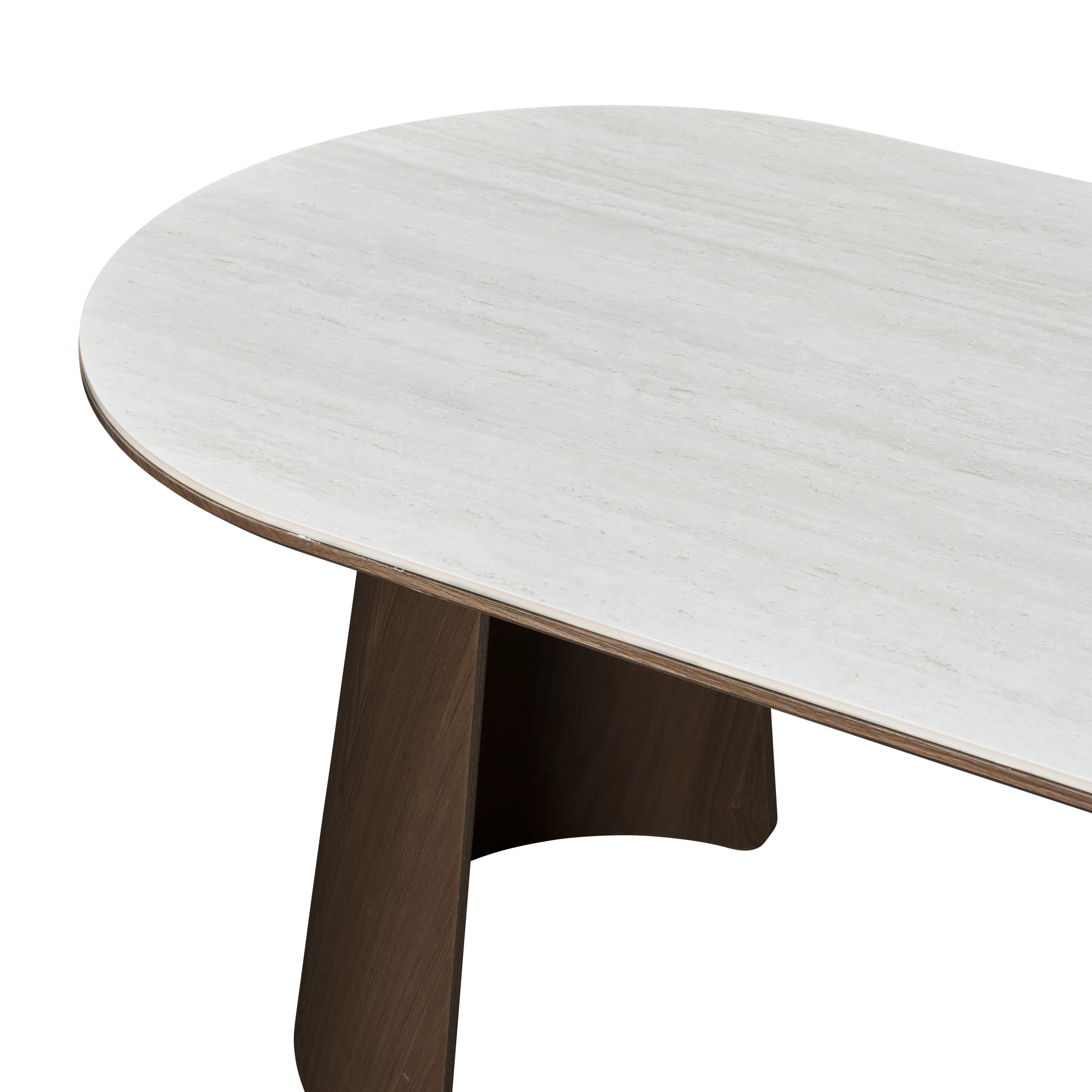Apollo Dining Table 1.8m (Sintered Stone) with 6 Apollo Dining Armchairs - Walnut - 10