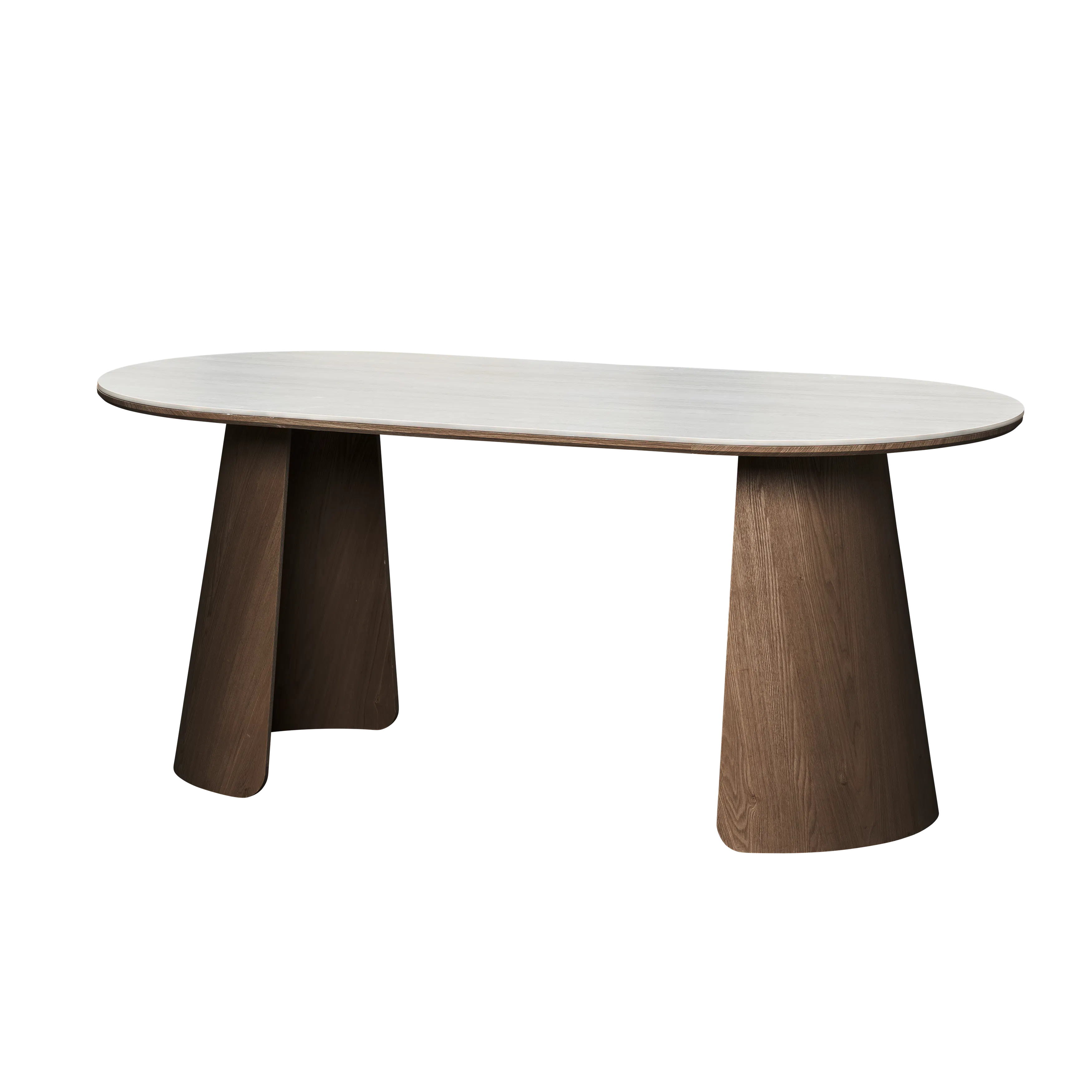 Apollo Dining Table 1.8m (Sintered Stone) with 6 Apollo Dining Armchairs - Walnut - 9